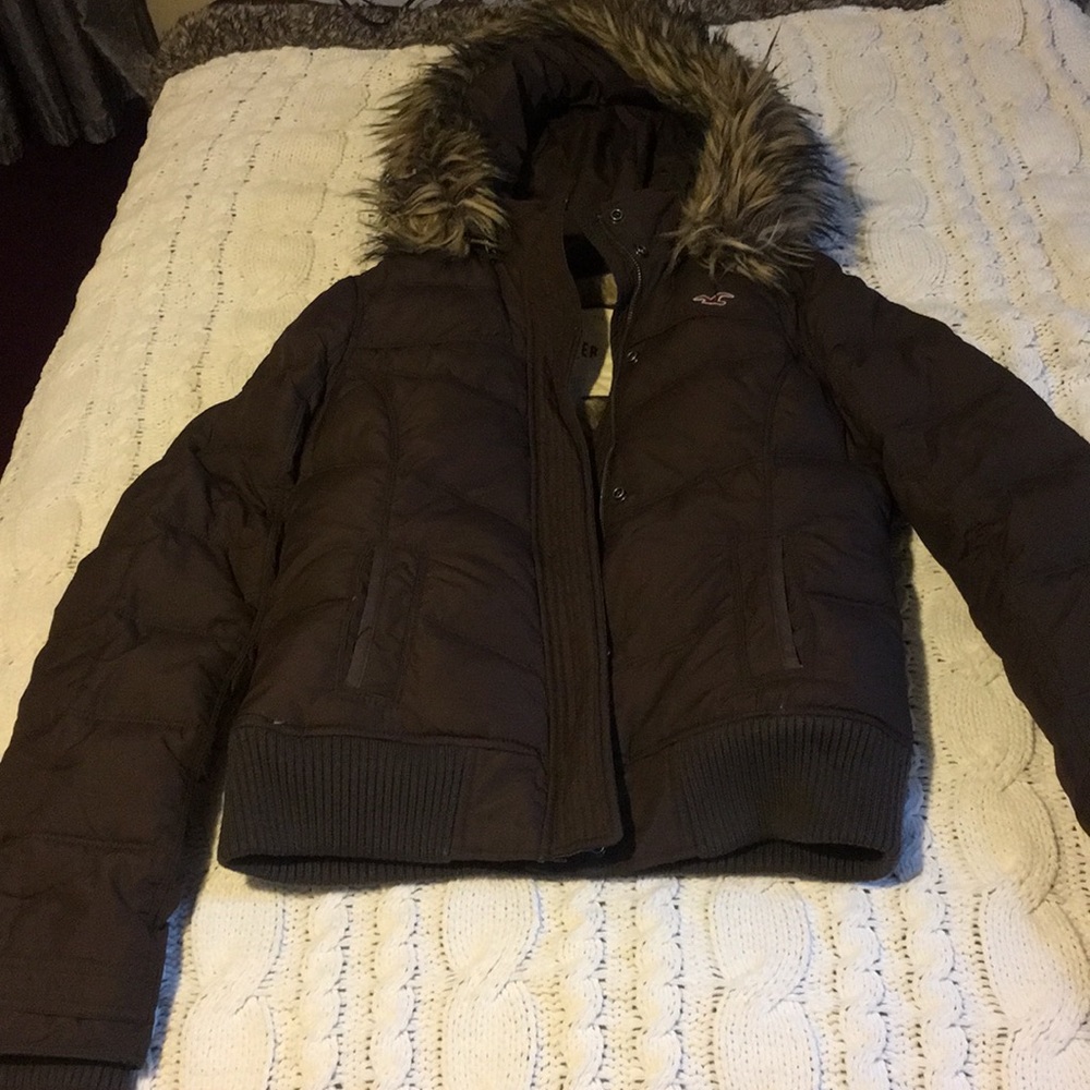 Puffy Brown Hollister Coat